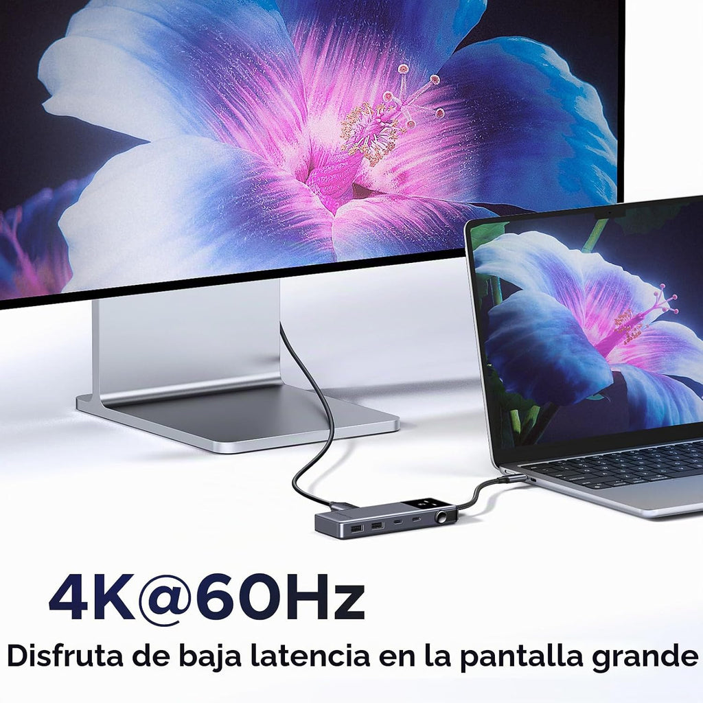 UGREEN Uno 6 en 1 USB-C Hub 10Gbps Data 4K @60Hz HDMI