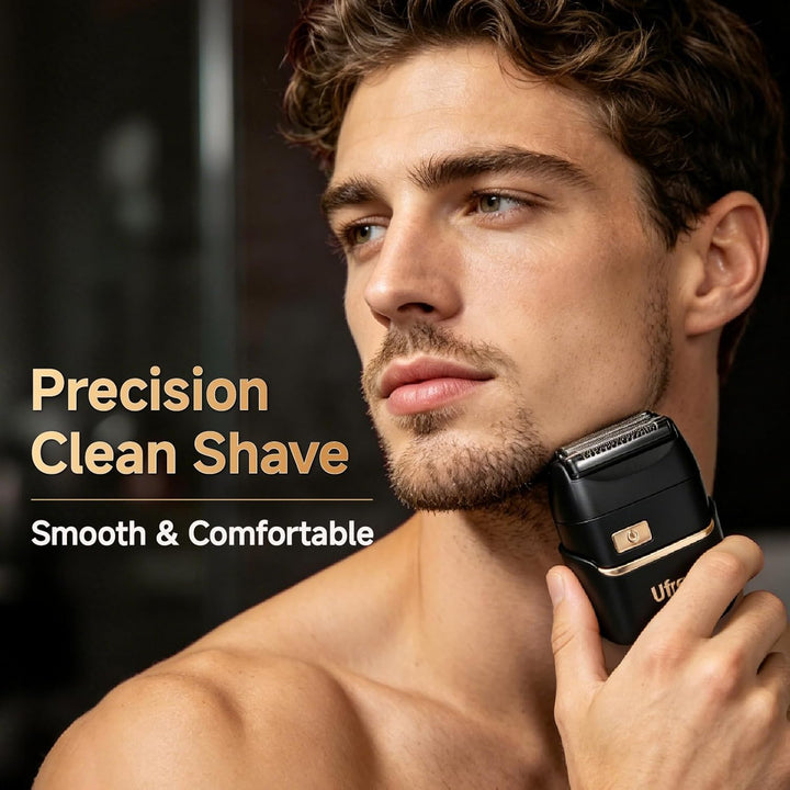 Ufree Afeitadoras eléctricas de aluminio para hombres, 4 cuchillas...
