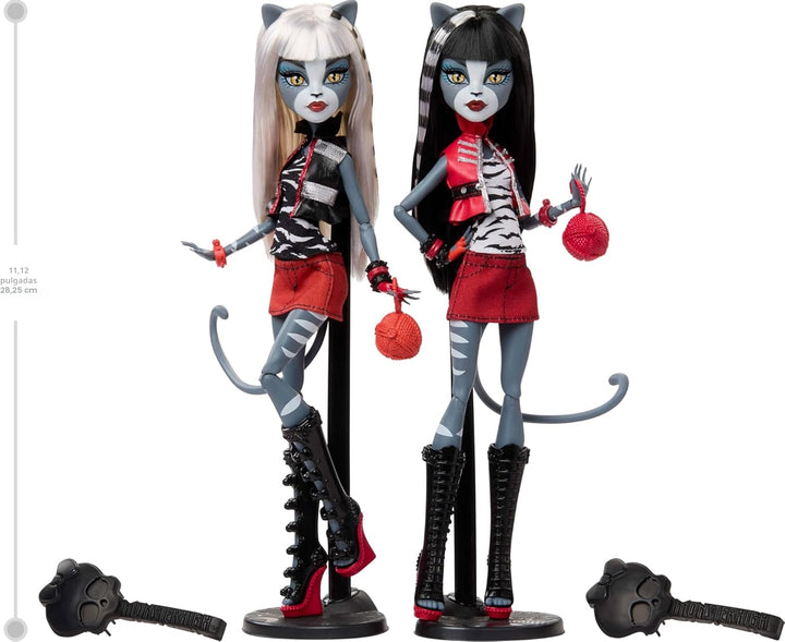 Monster High Boo-riginal Creeproduction Doll Paquete de 2, Meowlody...