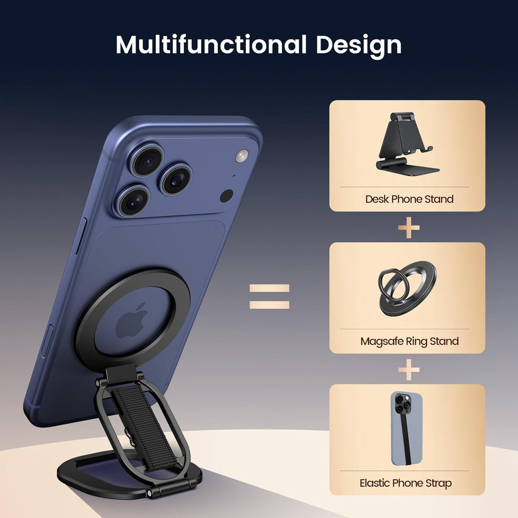 Soporte magnético plegable de doble cara para Magsafe