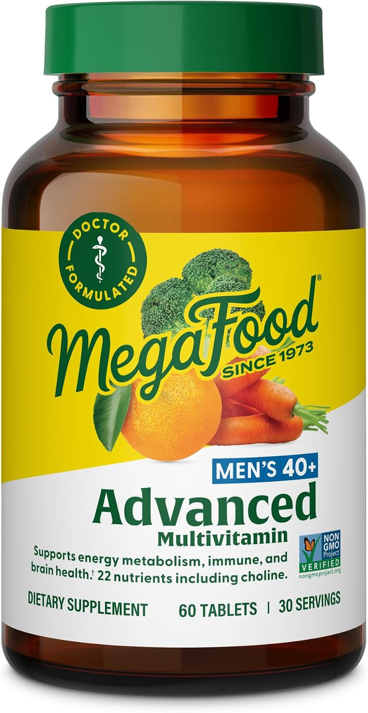 MegaFood Multivitamínico avanzado para hombres de más de 40 años \u...