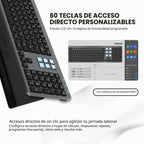 Teclado con cable con mini cubierta de control (6