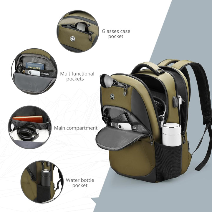 Mochila para computadora portátil Swissdigital Design para negocios...