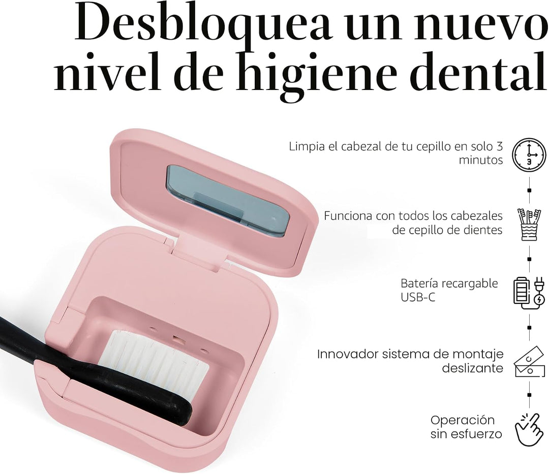 Mondano Esterilizador y Soporte de Cepillo de Dientes UV-C, Estuche...