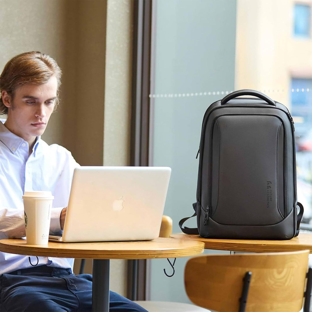 hk Mochila para laptop para hombres con puerto de carga USB para ne...
