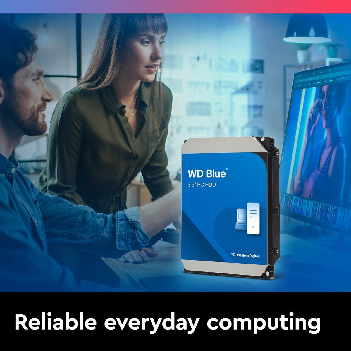 Western Digital - Disco duro interno WD Blue de 4 TB para PC, 5400...