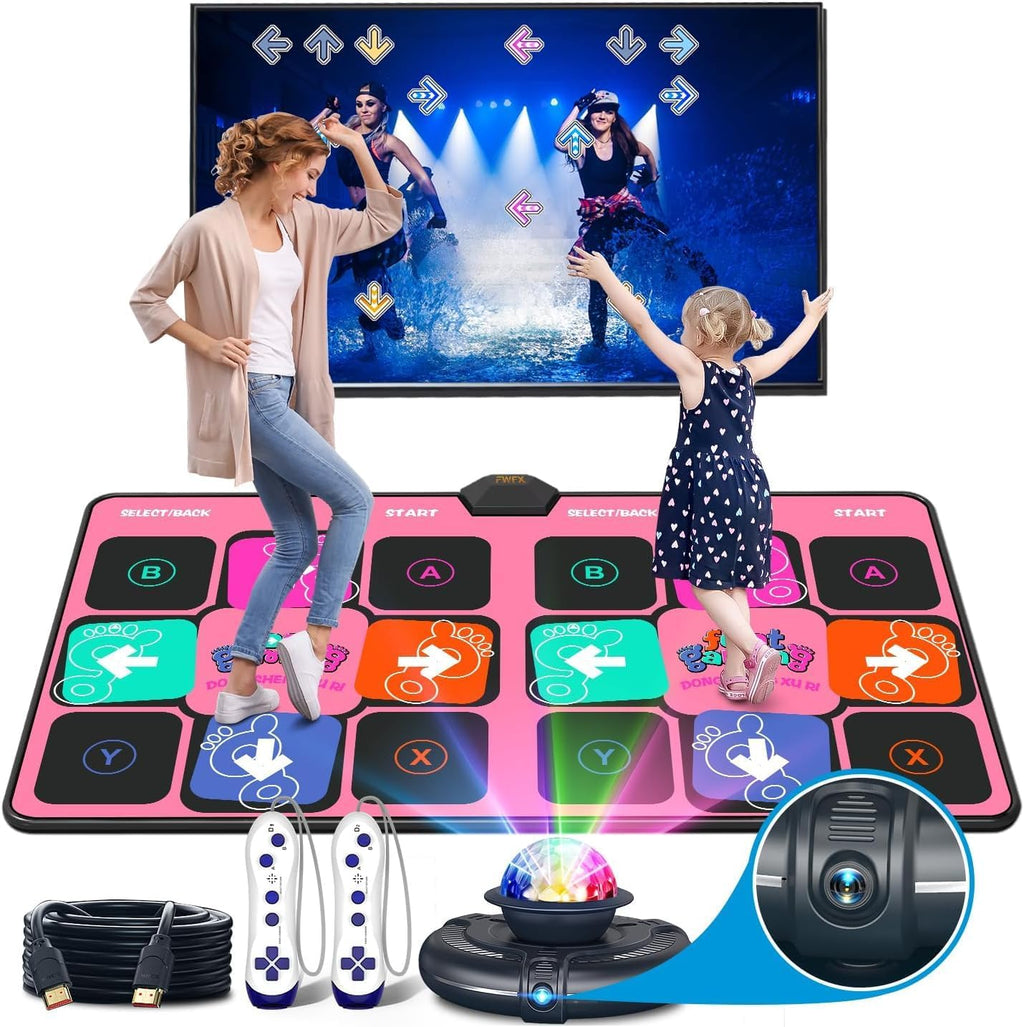 Juegos de esterilla de baile inalámbrica, juego activo para la familia