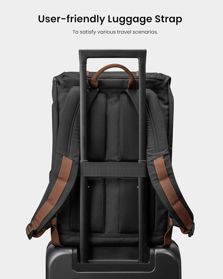 tomtoc 22L Mochila con solapa para portátil, ligera, resistente al...