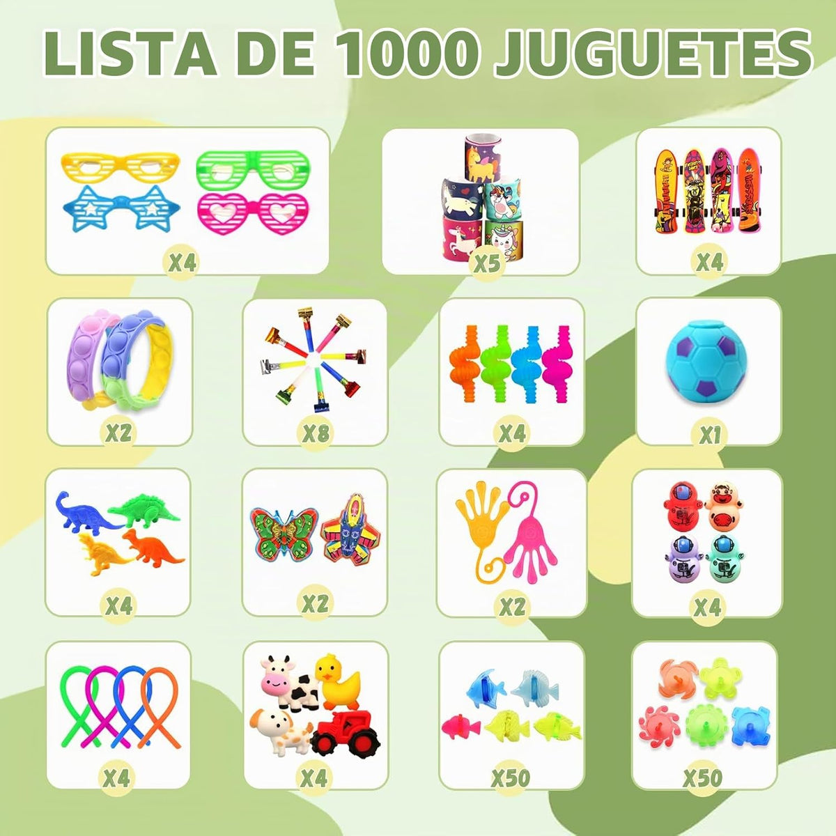 1000 juguetes para ansiedad a granel para bolsas de regalo, rellenos de piñata, juguetes de caja del tesoro para premios de aula, rellenos de calcetines de cumpleaños de carnaval, juguetes de