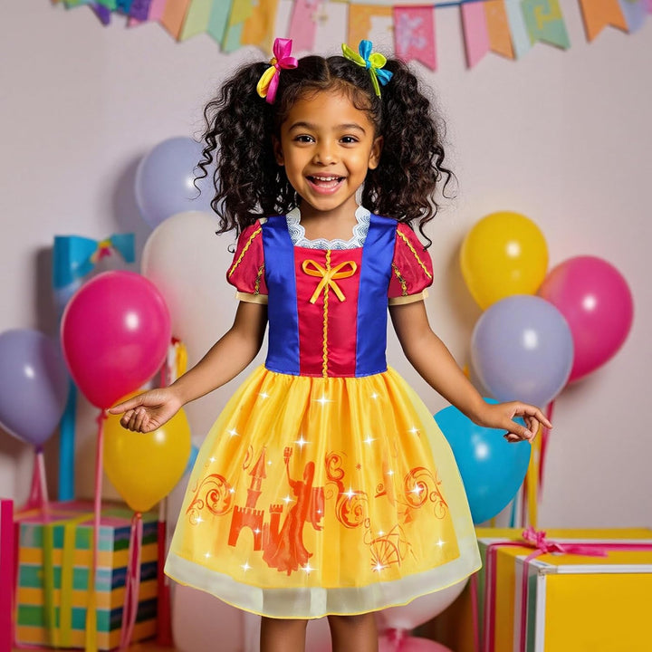 Meland Vestido de princesa - Ropa de vestir para niñas con juguetes...