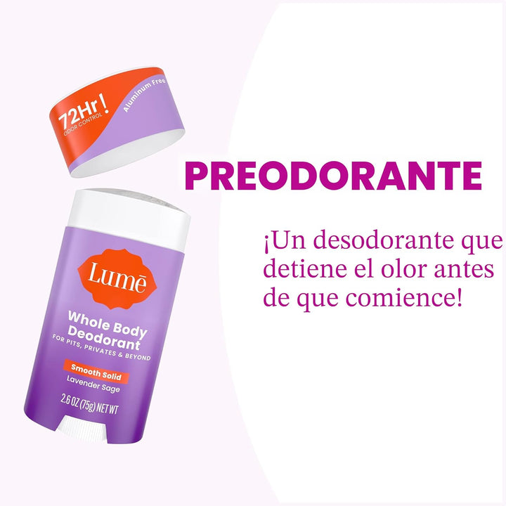 Lume Desodorante para Todo el Cuerpo - Barra Sólida Suave - Control...