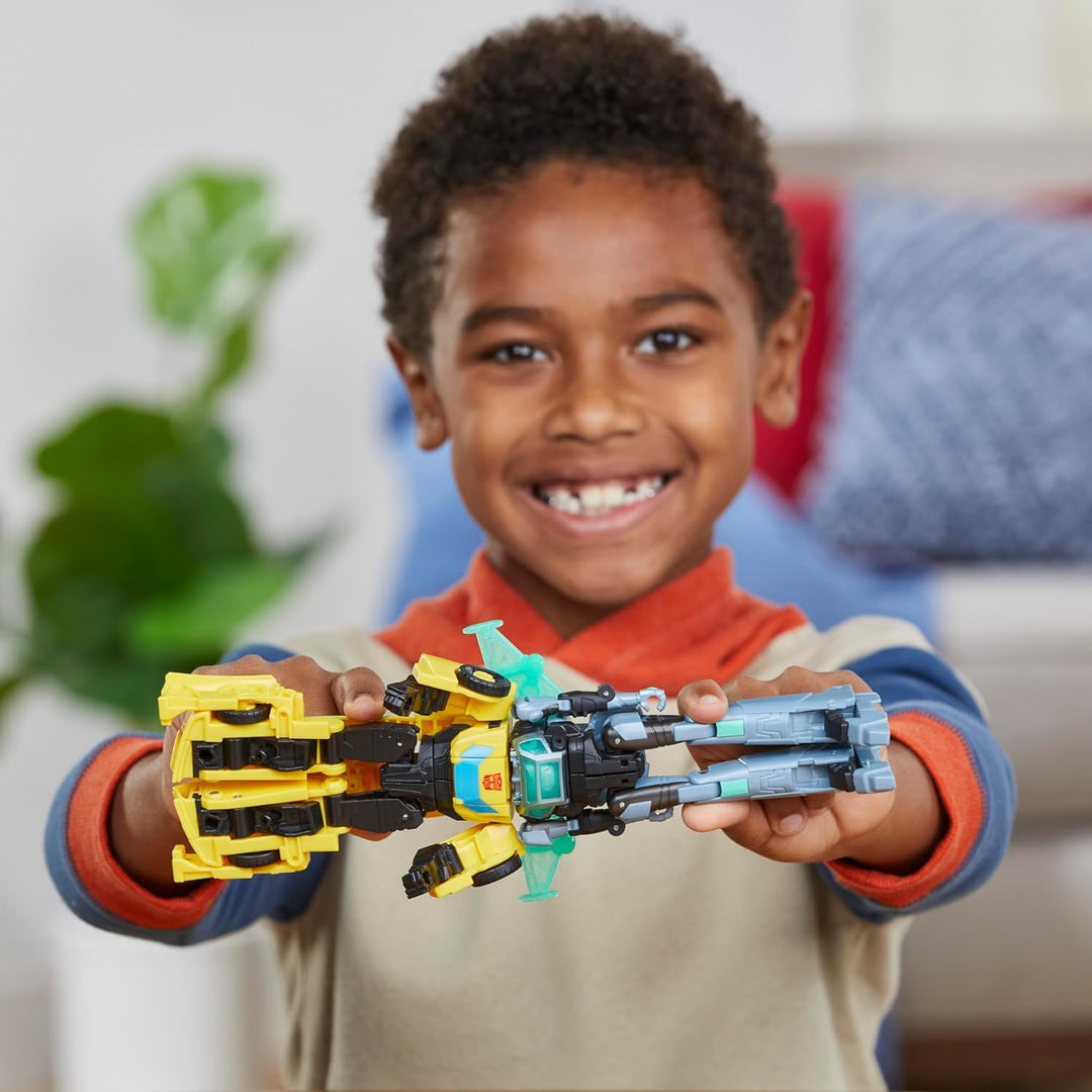 Transformers EarthSpark Cyber-Combiner Bumblebee and Malto Robot Fi...