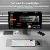 Aula F98Pro V3 - Teclado mecánico inalámbrico con pantalla y perill...