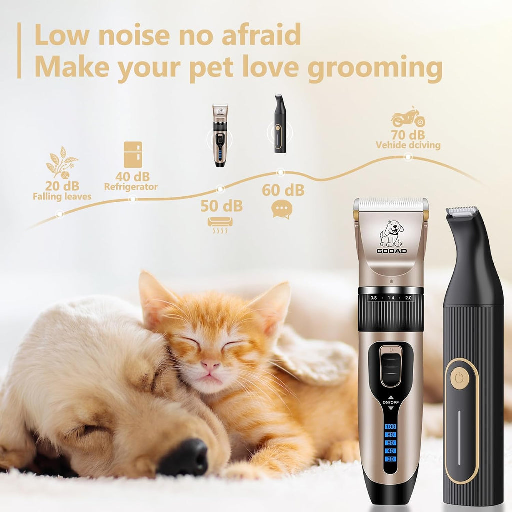 Kit de aseo para cortar perros y recortador de patas para cabello y