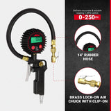 Milton 507KIT Inflador Digital de Neumáticos Accesorios para Automó...