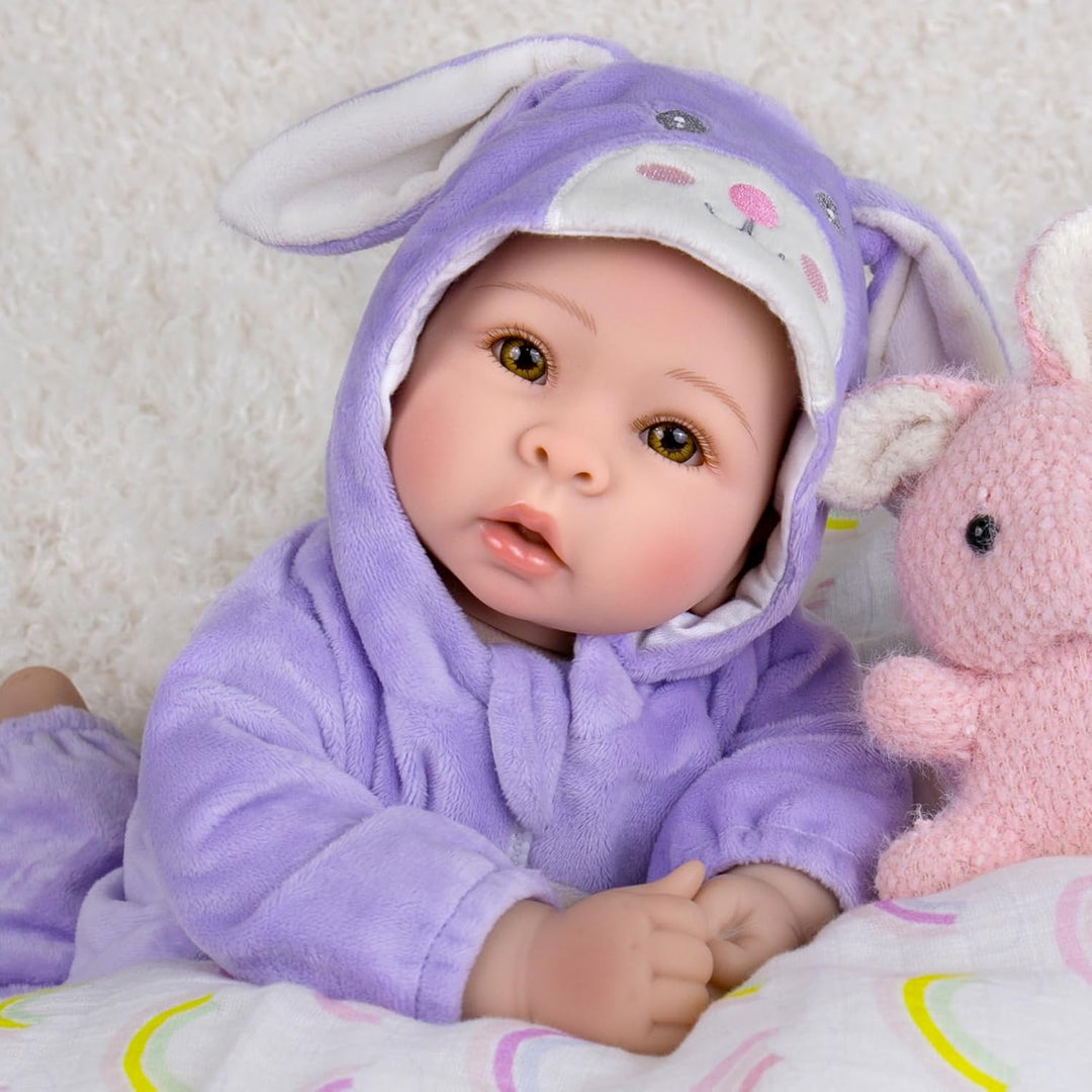 Aori Real Baby Dolls - Muñeca de bebé realista de 17 pulgadas con c...