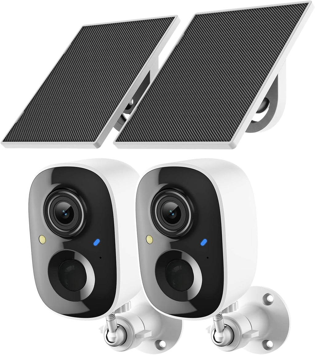 Fazoxo Cámara de seguridad 2K inalámbrica al aire libre, cámaras WiFi para