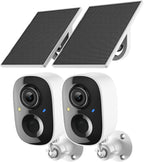 Fazoxo Cámara de seguridad 2K inalámbrica al aire libre, cámaras WiFi para