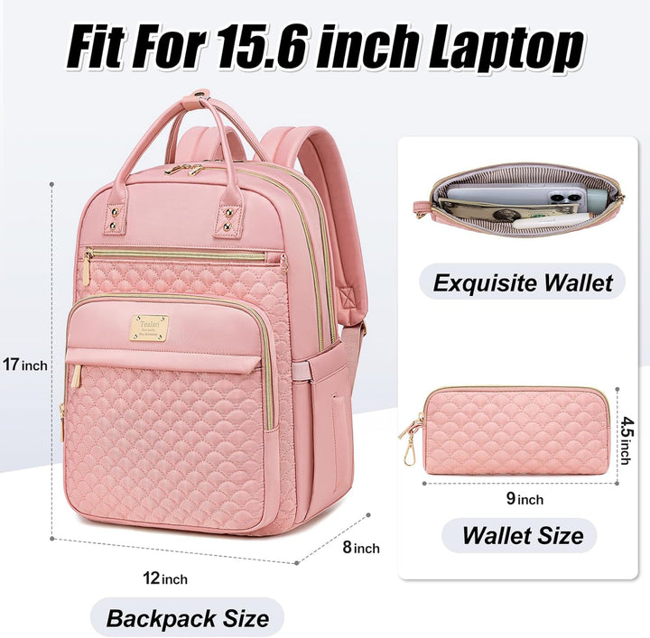 Mochila para laptop Tealari para mujeres, mochila para laptop de 15...