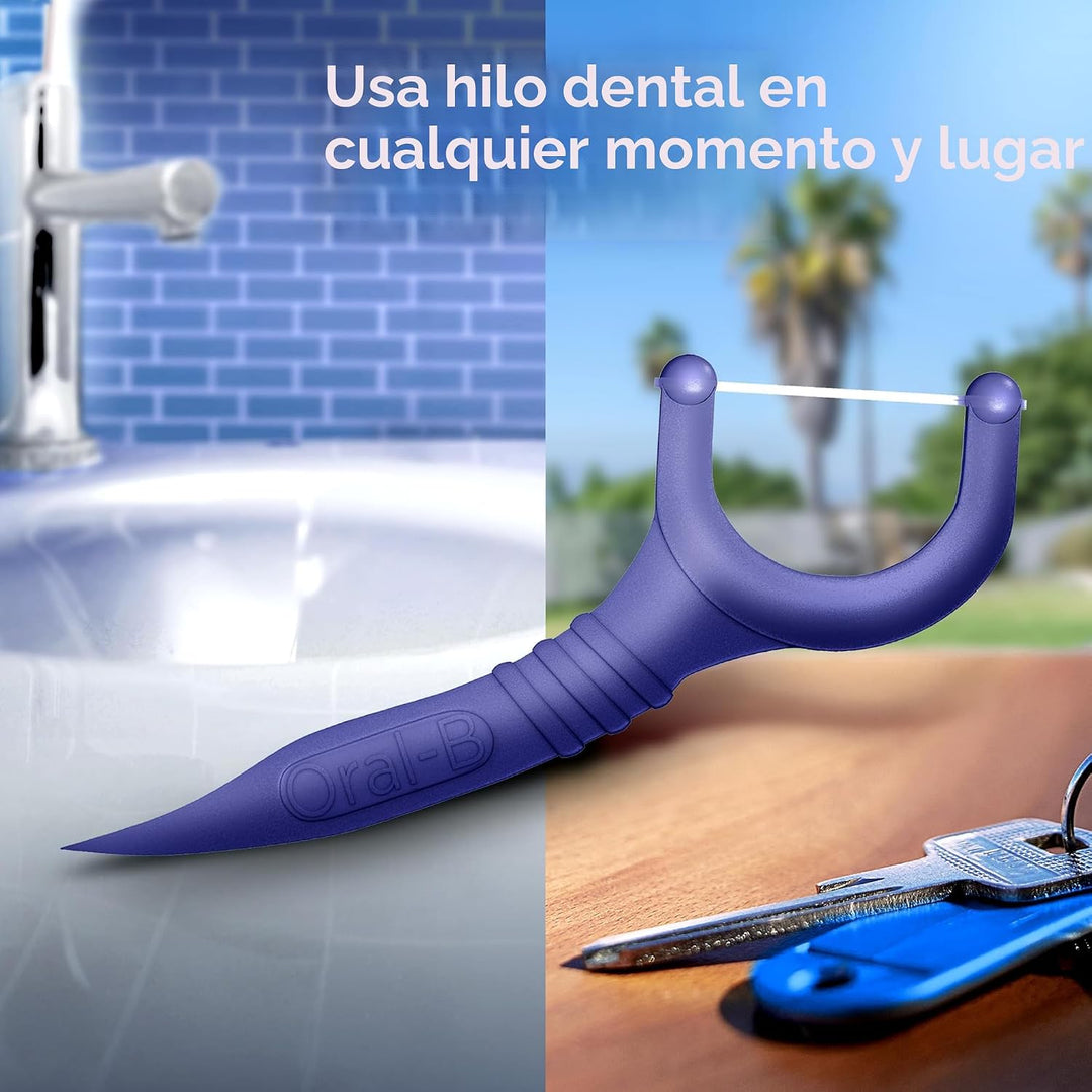 Oral-B Glide Arctic Peppermint Oil Palillos de hilo dental, menta,...