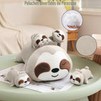 TOYSYM Perezoso de peluche lindo perezoso de peluche con 4 peluches...