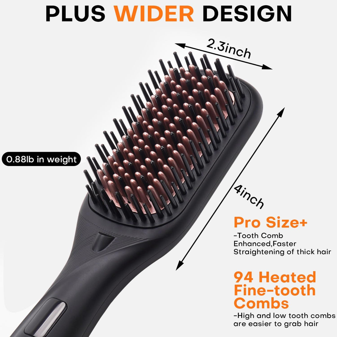 Cepillo alisador de pelo, alisador de pelo para mujer, peine de cer...