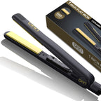 DAN Technology Plancha para el cabello, plancha plana de cerámica, 1 pulgada, 500 ℉, Rosa