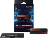 Samsung 990 PRO SSD con disipador de calor 1TB, NVMe M.2, velocidad...