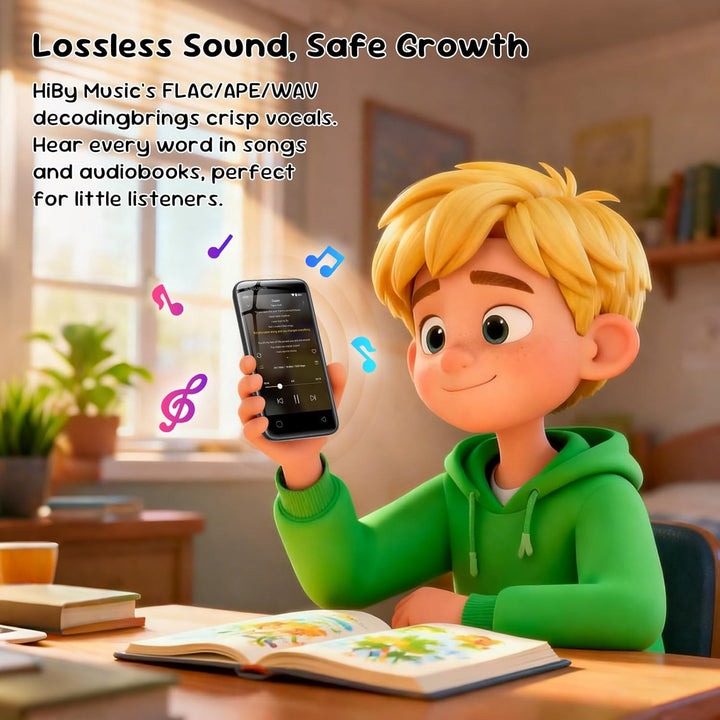 Reproductor de MP3 para niños, controles parentales, 16 GB, compati...