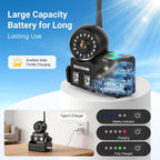 Sistema de cámara de respaldo inalámbrico magnético magnético de 360° - Pantalla táctil 1080P de 7 pulgadas, grabación DVR, impermeable IP69K, sueño automático y visión nocturna para RV