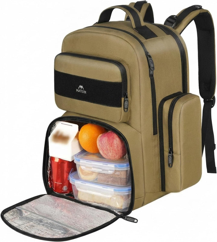 Mochila de almuerzo para hombre, mochila grande con aislamiento par...