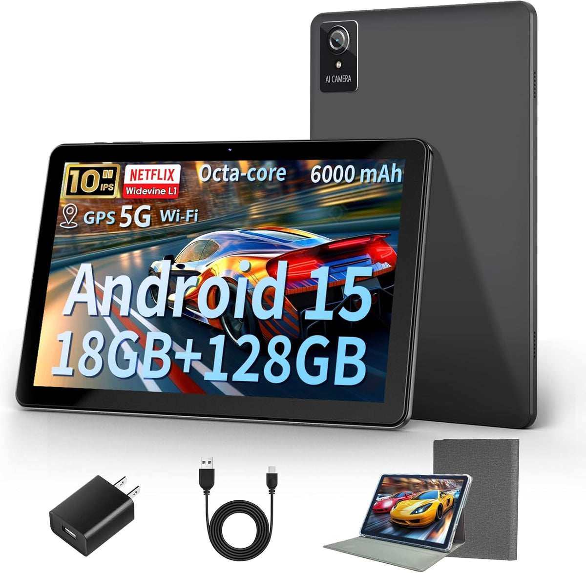 Aobante Tablet de 10 Pulgadas, 2025 Android 15 Tablets, 18GB+128GB,...