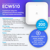 EnGenius Punto de acceso para interiores ECW510 Wi-Fi 7 \u2013 Dual...