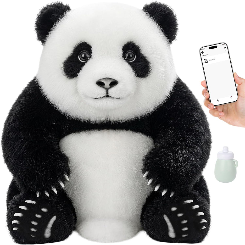 GOLABS Panda Plush AI Toy para niños de 3 años, compañero interactivo