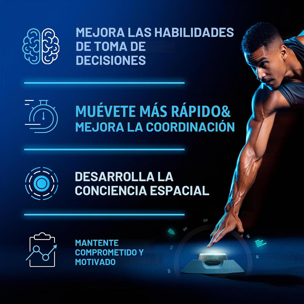 BlazePod Kit de entrenamiento de reacción Smart Pods para ejercicios de velocidad, agilidad y cognitivos, entrenamiento profesional para atletas, entrenadores, terapeutas y entrenadores, acceso a la