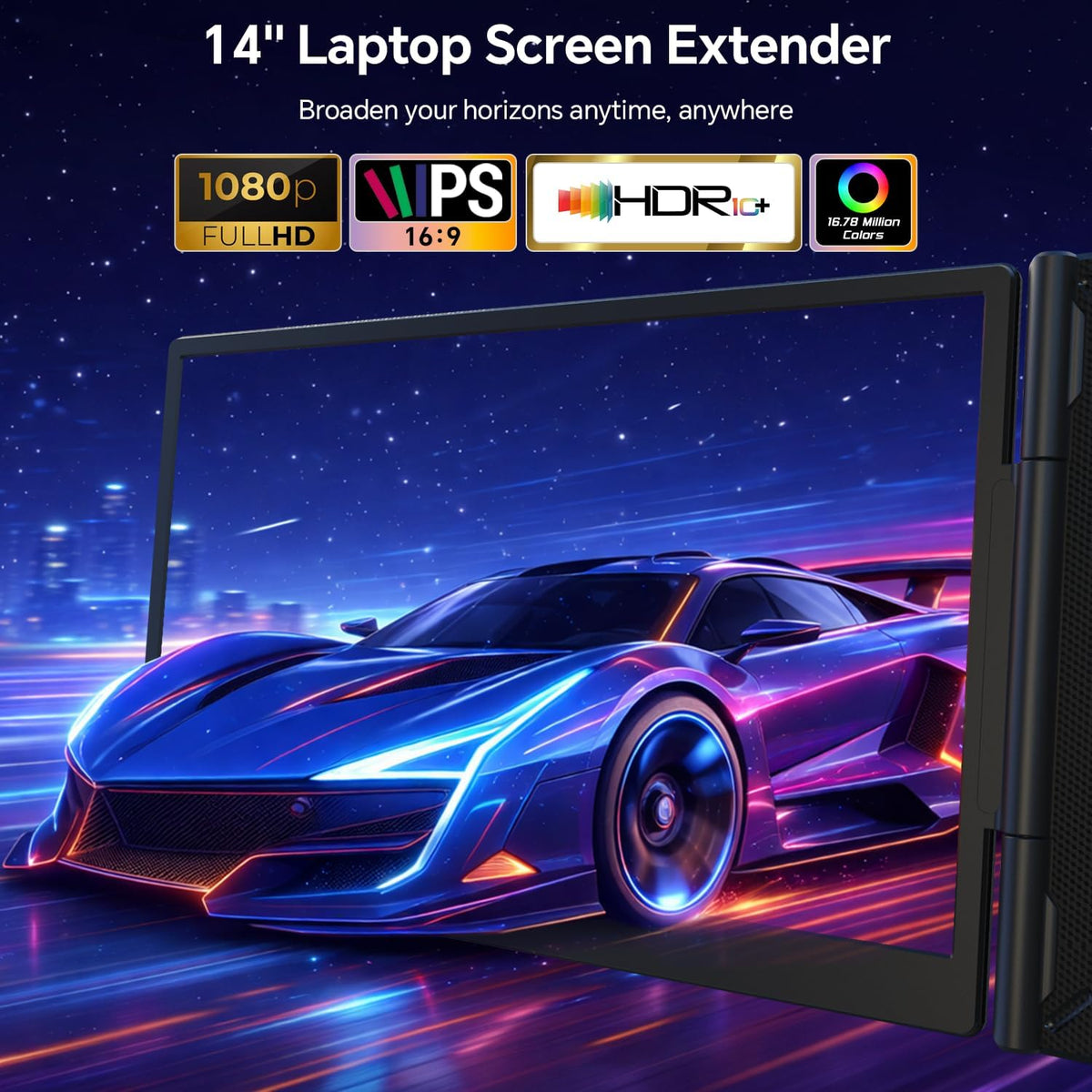 FEZOBR Extensor de pantalla para laptop, monitor portátil triple ul...