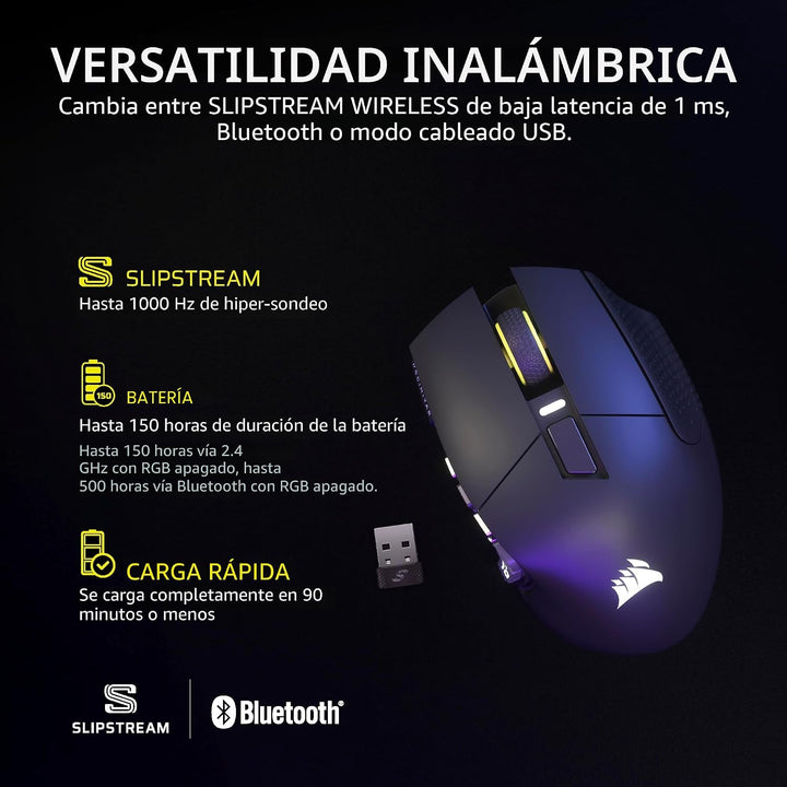 Corsair Scimitar Elite Wireless SE MMO - Ratón para juegos de PC -...