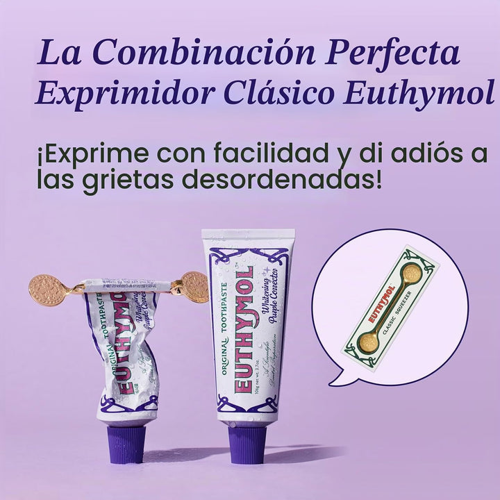 Euthymol Pasta de dientes blanqueadora púrpura (3.7 onzas líquidas)...