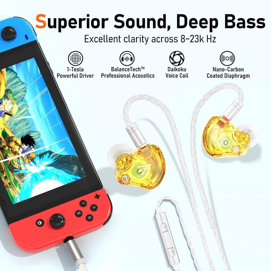 Auriculares Vibes 202M con cable - Auriculares HiFi con monitor de...