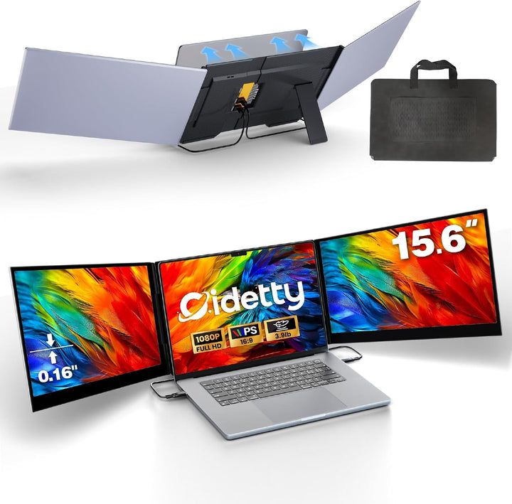 CIDETTY Monitor extensor de pantalla para portátil de 13 a 17 pulga...