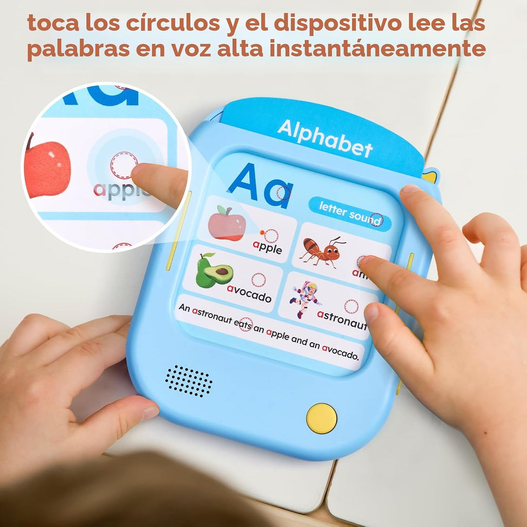Tableta educativa JoyCat para niños, tarjetas didácticas fonéticas con voz de 156 páginas