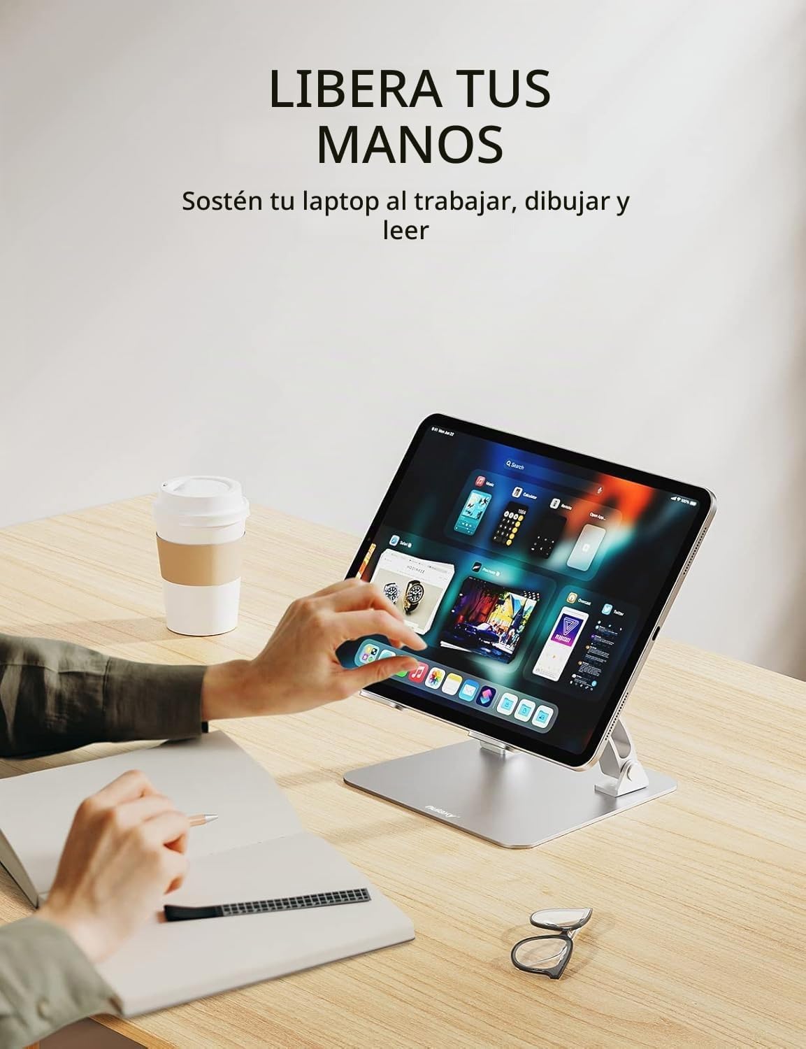 Nulaxy Soporte para portátil totalmente ajustable para escritorio,...