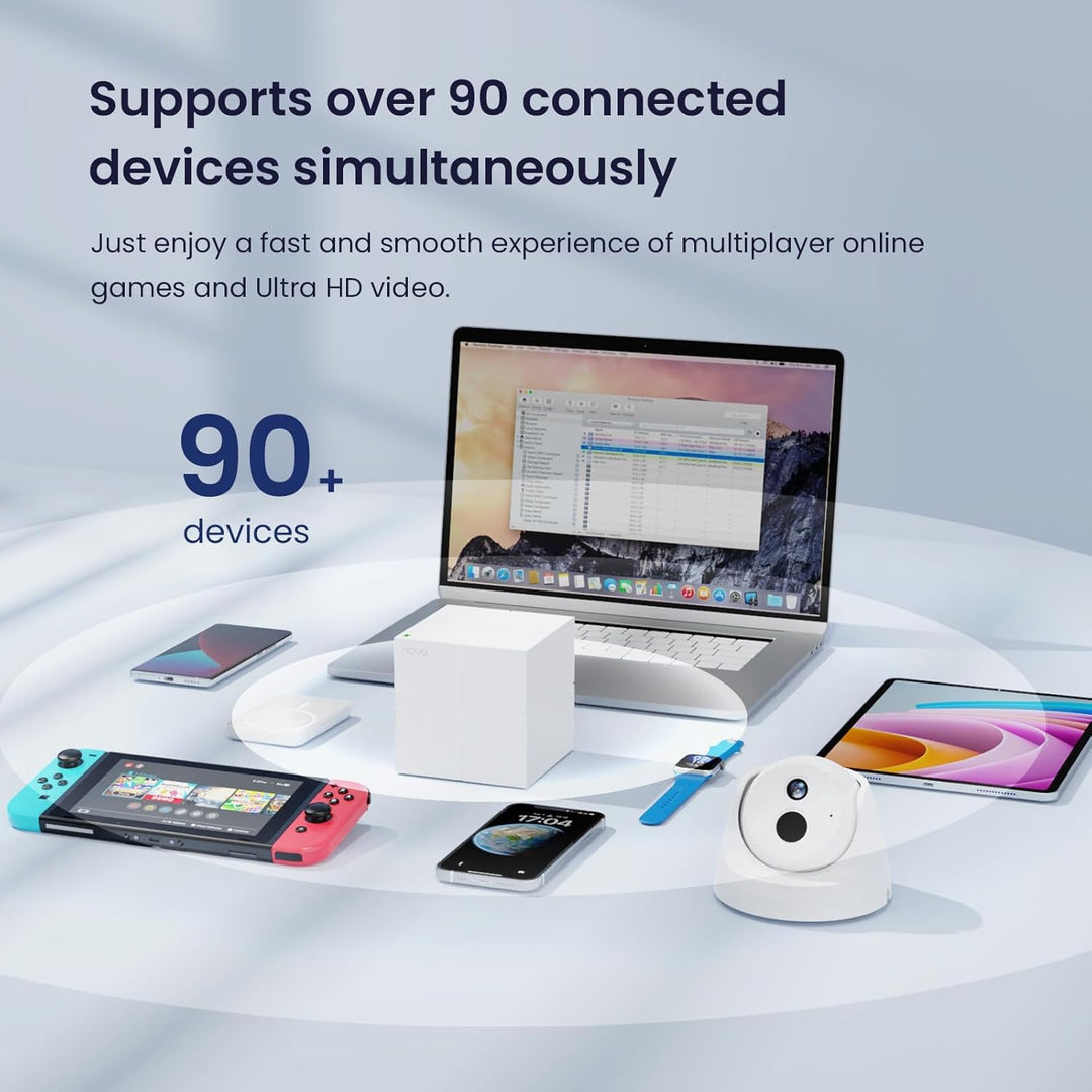 Sistema Tenda Nova Mesh WiFi MW6 - Cubre hasta casas de 4-6 dormito...