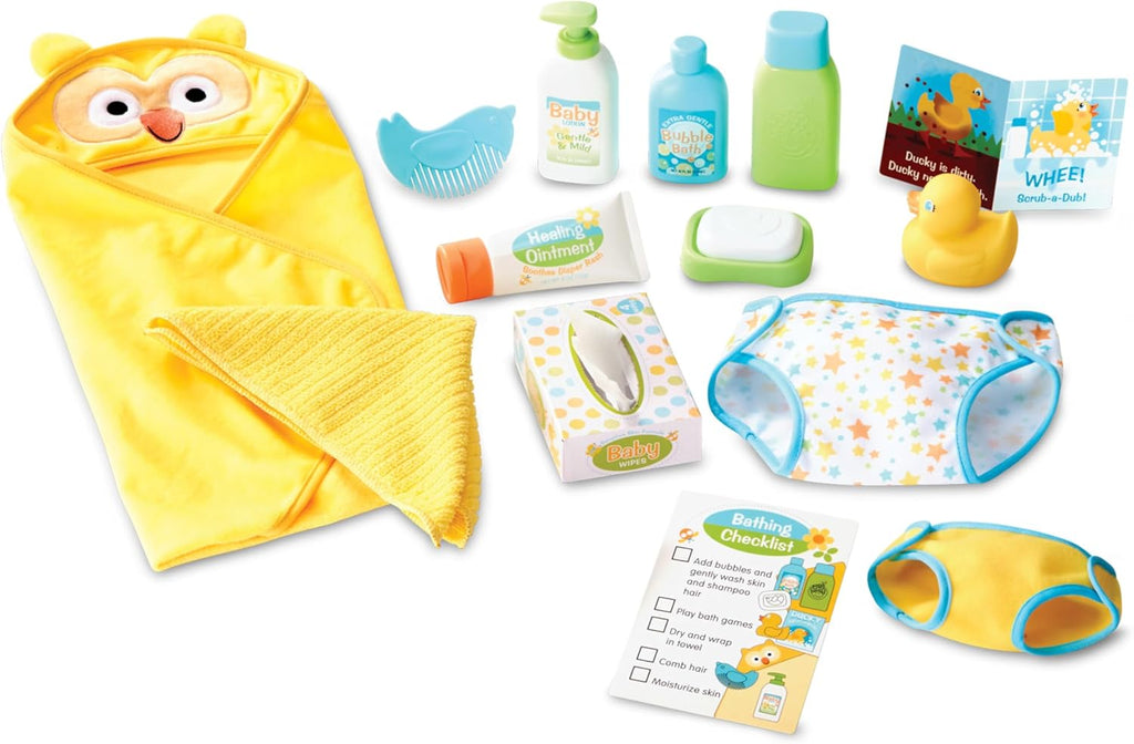 Melissa & Doug Mine to Love - Juego de cambio y baño