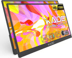 Kado Paquete de 2 monitores portátiles FHD de 15.6 pulgadas 1080p,...