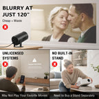 [Netflix y Native 1080P] Proyector inteligente VOPLLS con WiFi y Bluetooth, Negro mejorado