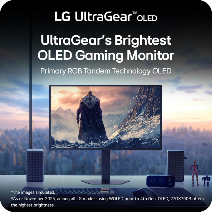 LG 27GX790B-B 27" Ultragear QHD (3440 x 1440) Monitor OLED para...
