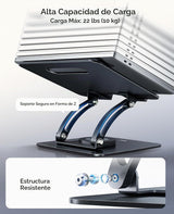 Nulaxy Soporte ergonómico giratorio de 360° para computadora portát...