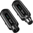POGOLAB Receptor transmisor de micrófono inalámbrico de 2.4 GHz, Negro