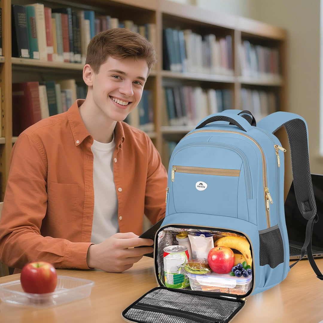 MATEIN Mochila de almuerzo para mujer, moderna mochila de trabajo a...